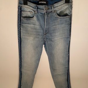 Express Light Wash High Rise Legging